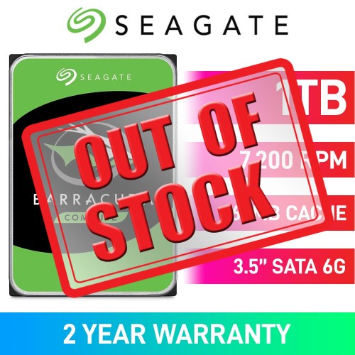 Seagate Barracuda ST1000DM010 Hard Drive, SATA 6Gb/s, 3.5", 7200RPM, 1TB Seagate Barracuda ST1000DM010 Hard Drive, SATA 6Gb/s, 3.5", 7200RPM, 1TB