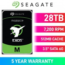 Seagate EXOS M ST28000NM003K Hard Drive, SATA 6Gb/s, 3.5", 7200RPM, 28TB Seagate EXOS M ST28000NM003K Hard Drive, SATA 6Gb/s, 3.5", 7200RPM, 28TB