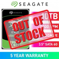 Seagate Exos X16 ST10000NM001G Standard Model Fast Format 512e/4Kn Hard Drive, SATA 6Gb/s, 3.5", 7200RPM, 10TB