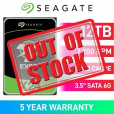 Seagate EXOS X24 ST12000NM007H Standard Model 512e/4Kn Hard Drive, SATA 6Gb/s, 3.5", 7200RPM, 12TB Seagate EXOS X24 ST12000NM007H Standard Model 512e/4Kn Hard Drive, SATA 6Gb/s, 3.5", 7200RPM, 12TB