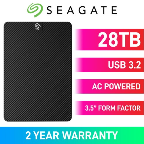Seagate EXPANSION Desktop External Hard Drive, USB 3.2, 3.5", 28TB