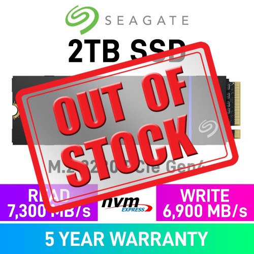 Seagate ZP2000GP3A2001 GAME DRIVE PS5 PCIe Gen4x4 M.2 2280 NVMe SSD with Heatsink — 2TB Seagate ZP2000GP3A2001 GAME DRIVE PS5 PCIe Gen4x4 M.2 2280 NVMe SSD with Heatsink — 2TB
