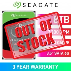 Seagate IronWolf ST8000VN004 Hard Drive, SATA 6Gb/s, 3.5", 7200RPM, 8TB