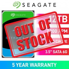 Seagate SkyHawk AI ST12000VE003 Hard Drive, SATA 6Gb/s, 3.5", 7200RPM, 12TB Seagate SkyHawk AI ST12000VE003 Hard Drive, SATA 6Gb/s, 3.5", 7200RPM, 12TB