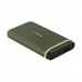 Transcend ESD380C External SSD, USB 3.2 Gen 2x2 Type-C, Military Green — 500GB