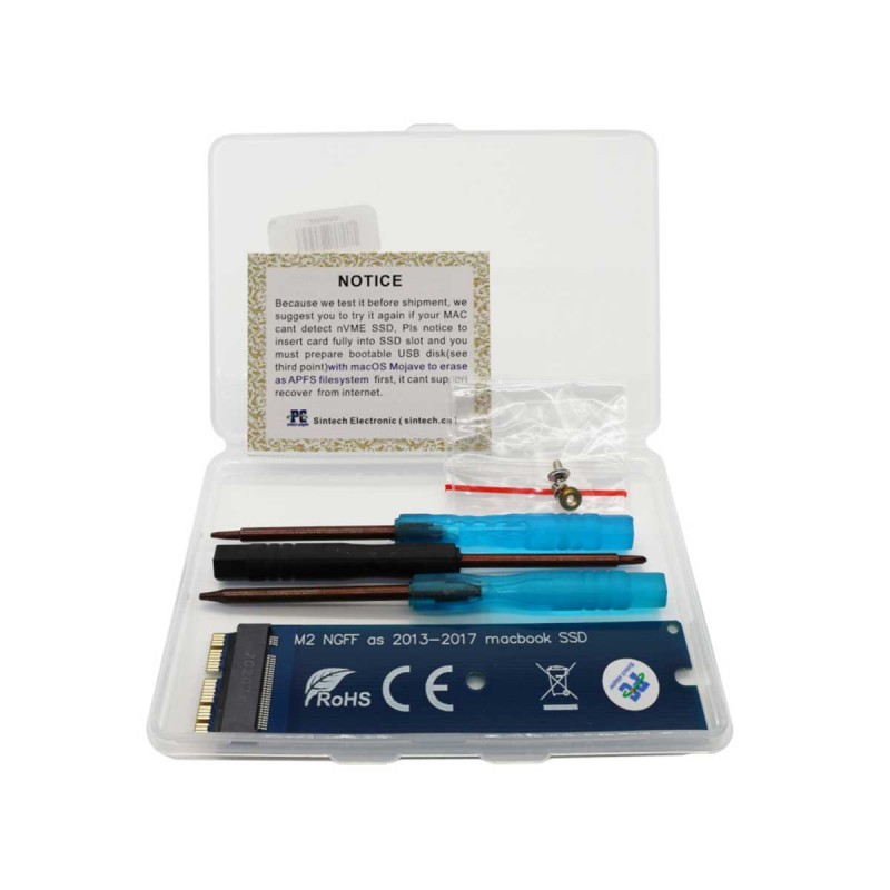 Unbranded M.2 NVMe SSD Adapter for Macbook Air / Pro (2013 2015) PCIe