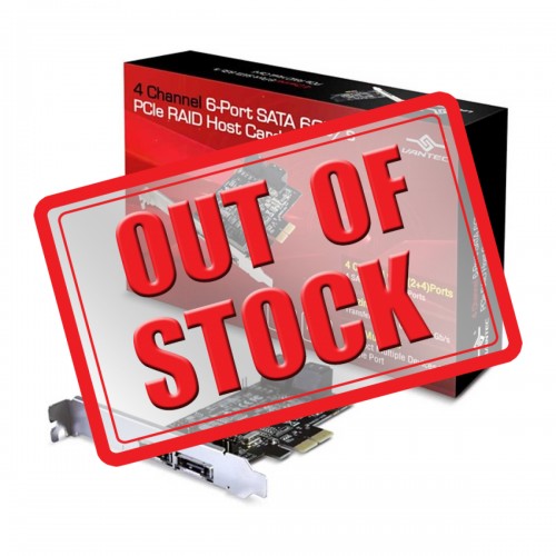 Vantec UGT-ST644R PCIe to 4 x SATA3 6Gb/s & 2 x eSATA Add-on Card, PCI-Express 2.0 x4 Vantec UGT-ST644R PCIe to 4 x SATA3 6Gb/s & 2 x eSATA Add-on Card, PCI-Express 2.0 x4