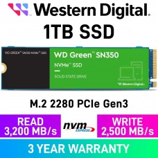 Western Digital WD Green SN350 PCIe Gen3x4 M.2 2280 NVMe SSD — 1TB