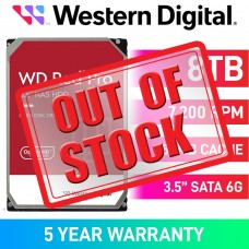 Western Digital Red Pro WD8003FFBX Hard Drive, SATA 6Gb/s, 3.5", 7200RPM — 8TB Western Digital Red Pro WD8003FFBX Hard Drive, SATA 6Gb/s, 3.5", 7200RPM — 8TB