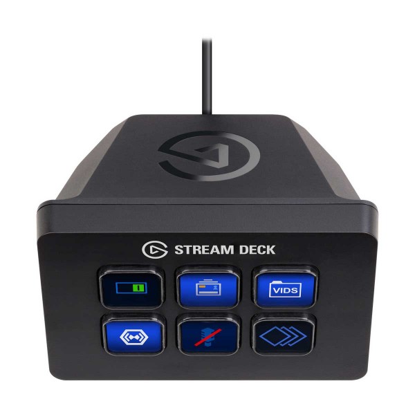 キーボード Elgato Stream Deck Mini Elgato STREAM DECK MINI 6 LCD Key USB Controller Keyboard — Black