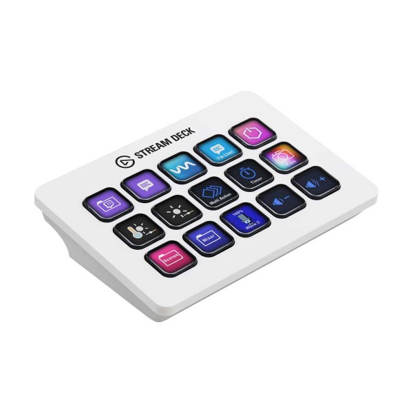 Elgato STREAM DECK MK.2 15 LCD Key USB Controller Keyboard — White